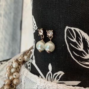 Ann Taylor LOFT | Faux Pearl Drop Earrings